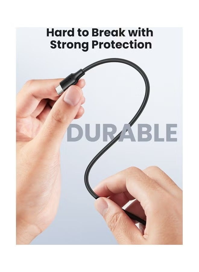 UGREEN ECO UGREEN 60W USB-C to USB-C Fast Charging Cable, 1M, PD 3.0 3A, Type-C Power Cord Compatible with iPhone 16/15 Series, MacBook, iPad Pro, Samsung Galaxy – Black - Image 4