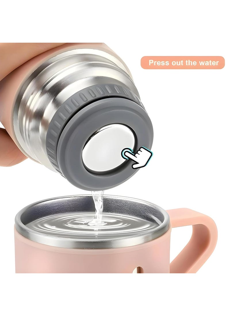 DIGALI ENTERPRISE Personalized Flask Set with 3 Cups Premium Gift Set for Drinks Stainless Steel Flask with Shot Glasses for Travel Parties and Gifting Durable Stylish Customizable Pink