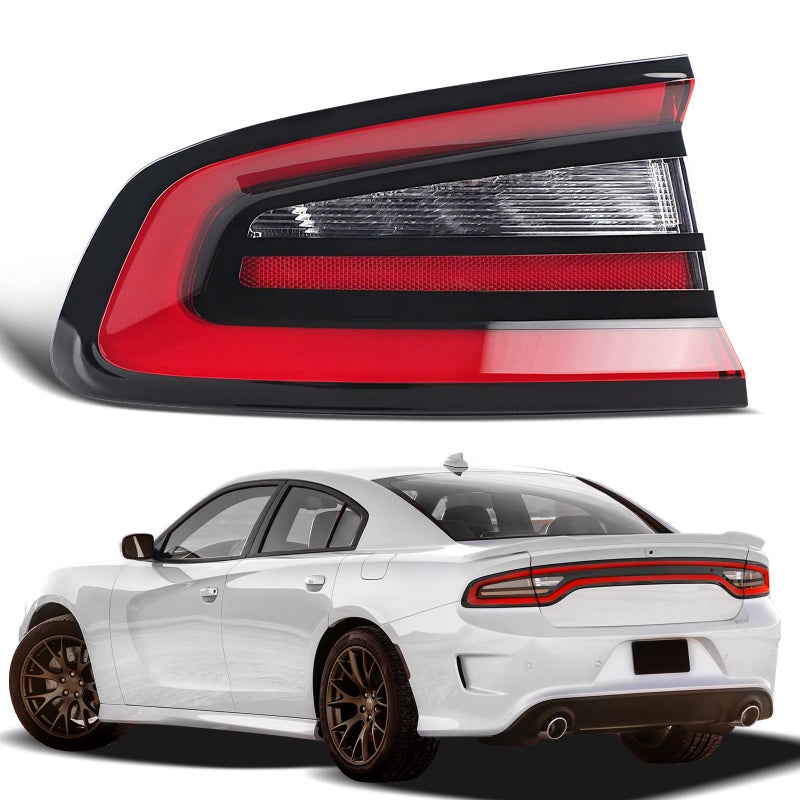 KNSPEC LED Tail Lights Compatible With Dodge Charger 20152023 Outer Rear Lights Assembly Factory OEM Taillights 68213145AC 68213145AD CH2800208Charger Left Driver Side