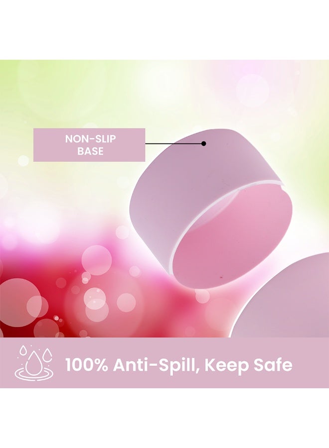 Bamboo Bark 750 ML Insulated Water Bottle with Sipper Lid – Stainless Steel Double Wall Vacuum Flask for Hot & Cold Water Leak-Proof, Reusable Sports Thermos Bottle - (Blush Pink) - Image 5