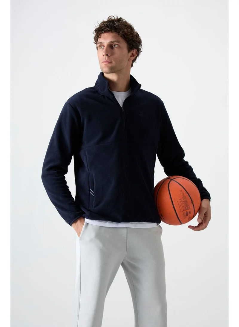 Tommy Life Men's Polar Fleece Stand Collar Half-Zip Sweatshirt - Pack of 2
