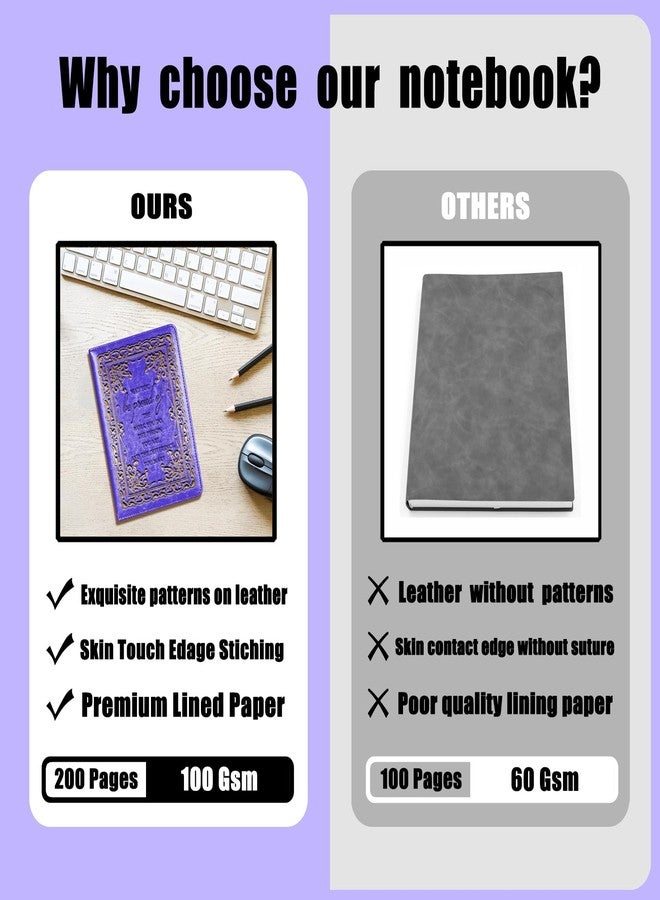 LBWCER Purple Journal for Women,Notebooks for School,May you be proud of the work you do, Social Worker Notebook,Travel Journal (May purple) - Image 3