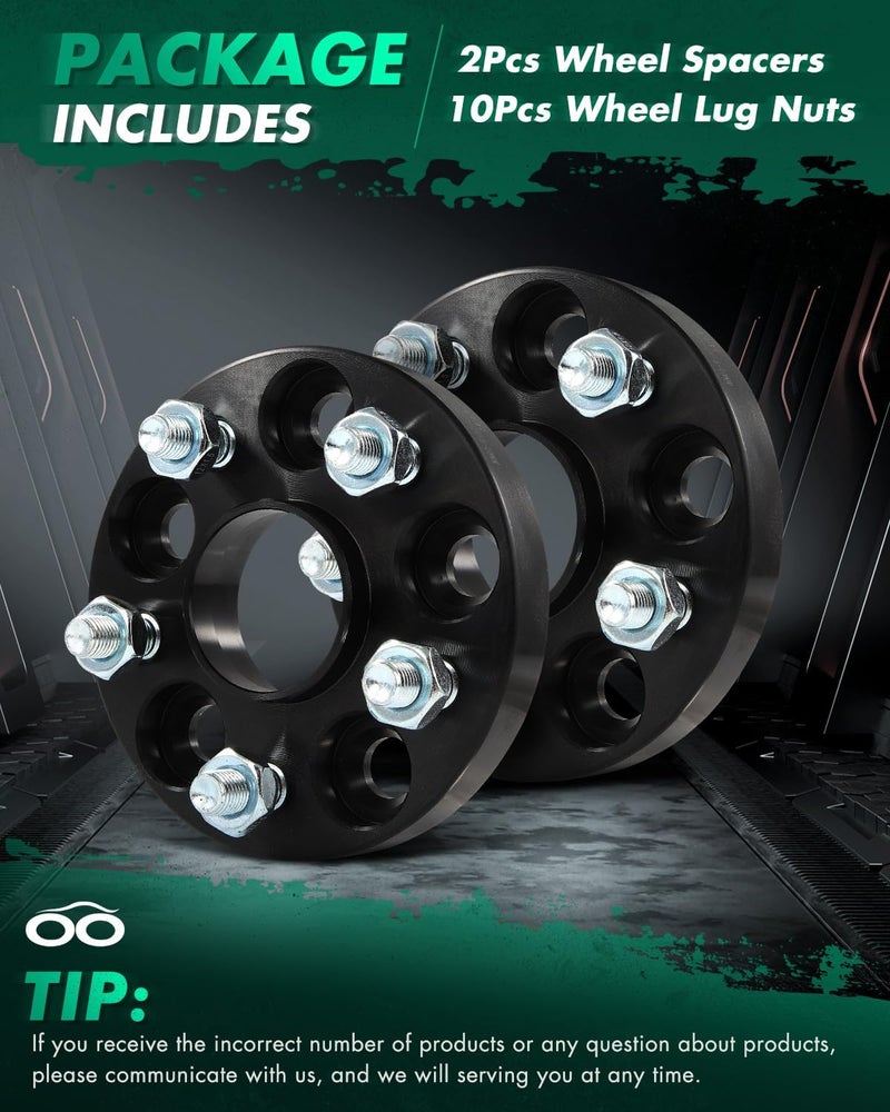 SCITOO 4Pcs 20mm Wheel Spacers 5x100 with 54.1mm Bore and 12x1.5 Studs for Toyota and Lexus - Image 2