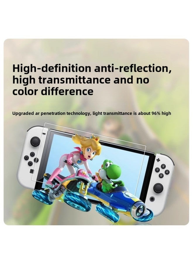For Nintendo SwitcholedAR Film Anti-reflective Accessories HD Switch2 Game Handheld Protection NS2-Color:Switch Lite (ar Anti-reflective Film) With Packaging + Cleaning Bag - Image 2