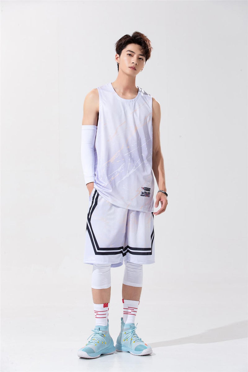 Summer Personalized Basketball Uniform Suit American Game Sports Vest Men'S And Women'S Jersey Set Can Be Printed And Embroidered B211 - Image 5