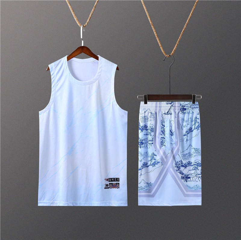 Summer Personalized Basketball Uniform Suit American Game Sports Vest Men'S And Women'S Jersey Set Can Be Printed And Embroidered B211 - Image 1