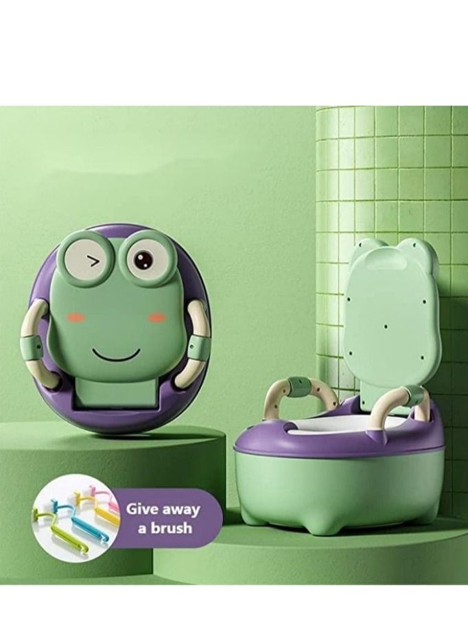 Cool Baby COOLBABY Potty Coach Baby Potty Training Toddler Potty Chair With Lid and High Back Support Removable Potty Basin Portable Children Travel Potty Outdoor Camping - Image 1