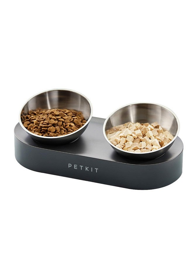 PETKIT Raised Dog Cat Food Bowl 304 Stainless Steel, Elevated Pet Food and Water Bowl Dishes, Elevated Cat Bowls, Non-Slip Tilted Cat Bowl No Spill - Image 1