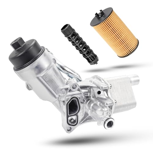 WEILEITE 1.4 Aluminum Engine Oil Cooler Filter Housing Fit For Chevy Cruze 2011-2016 Sonic 2012-2020 Trax 2015-2021 Buick Encore 2013-2021 Replaces 55566784 55594651 55593189 55565385 - Image 1