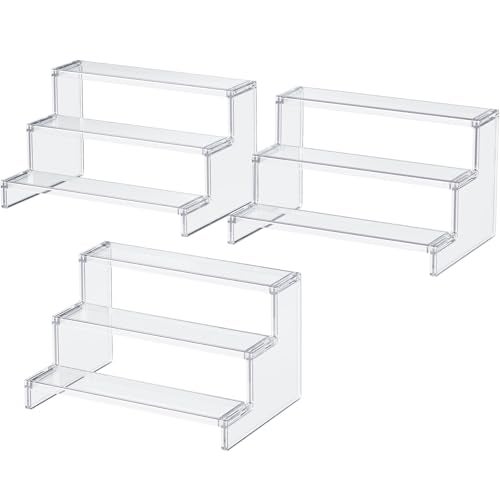 Lifewit Perfume Organizer Cupcake Stand ToolFree Assembly Plastic Display Shelf for VanityRoom Dcor Bedroom Storage Organization 3 Tier 12 Inch 3 Pcs - Image 1