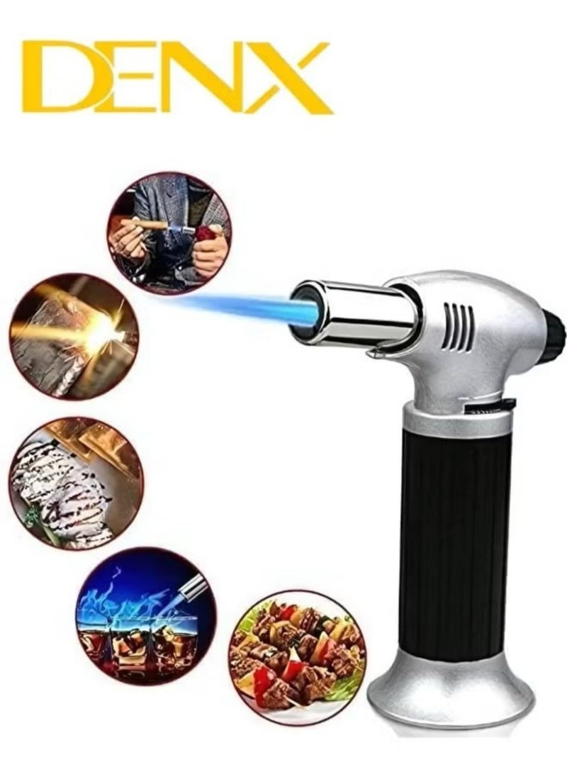 Denx Charcoal Starter Torch Lighter Black/Silver - Image 1