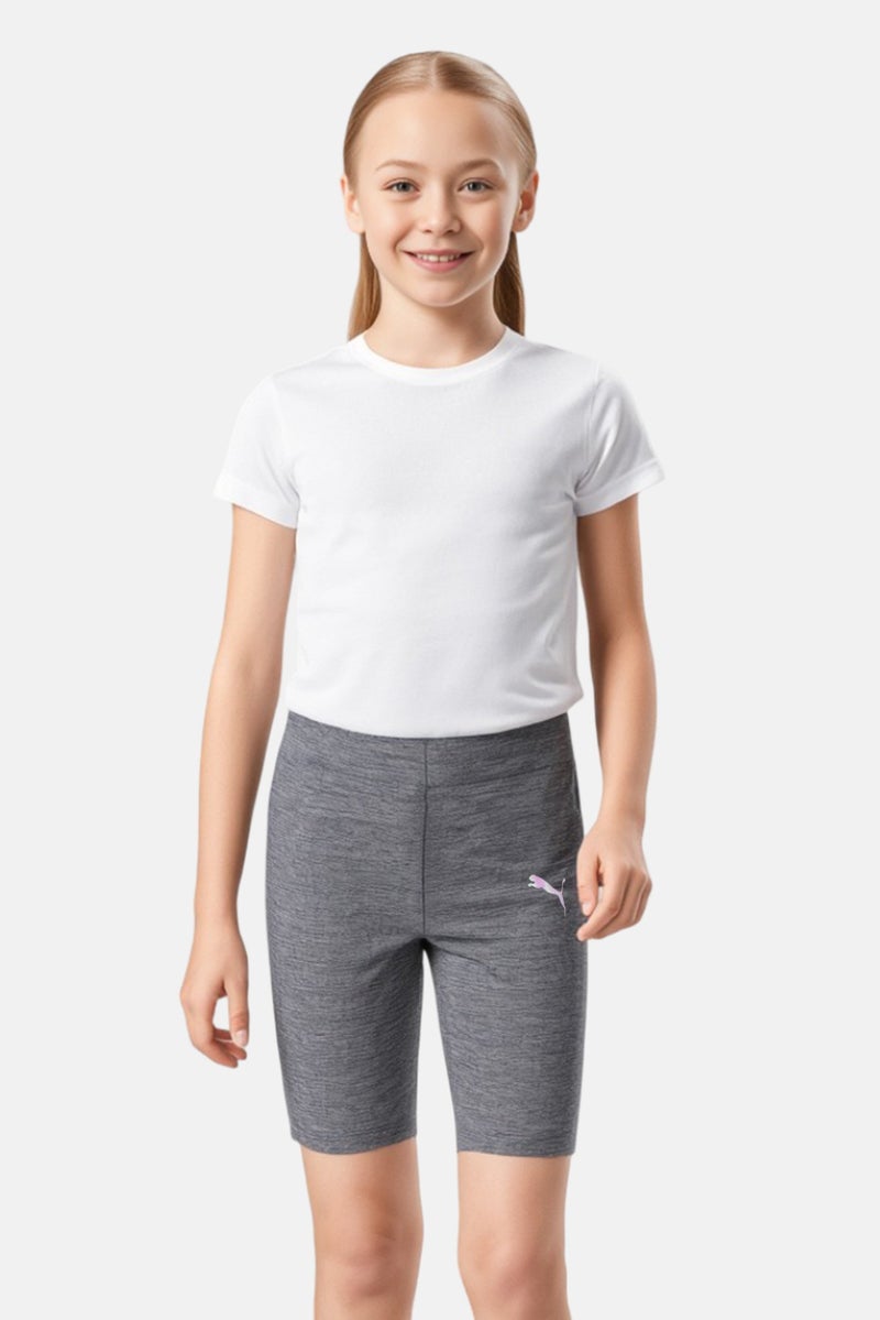 PUMA شورتات تدريب رياضية للبنات، رمادي - Image 1