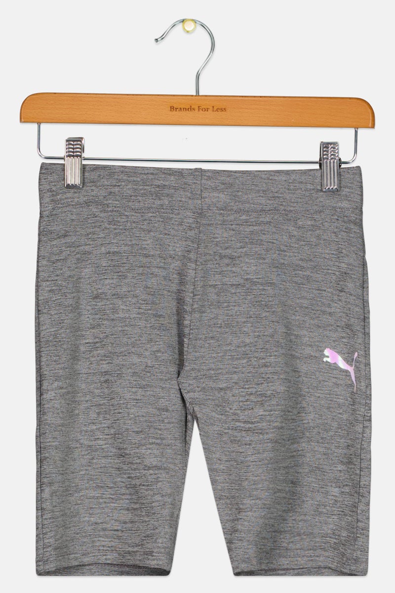 PUMA شورتات تدريب رياضية للبنات، رمادي - Image 2