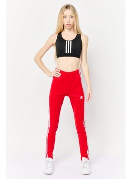 adidas Originals Women Sportswear Fit Outdoor Track Pants, Red  - Image 4