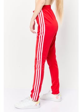 adidas Originals Women Sportswear Fit Outdoor Track Pants, Red  - Image 3