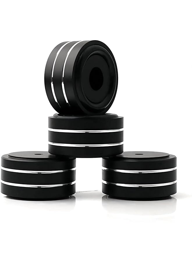 Speaker Foot Pads 4Pcs 40X20Mm Speaker Isolation Feet Speaker Spike Pads With Non Slip Rubber Rings For Audio Speakers Subwoofers Home Theater Turntable Dac Feet Pad  - Image 1