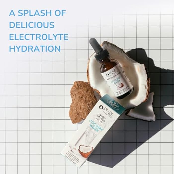 Pure Inventions Coconut Water - Water Enhancer Drops - Electrolyte Hydration - No Sugar, Calories, or Artificial Sweeteners - 30 Servings, 1 oz - Image 4
