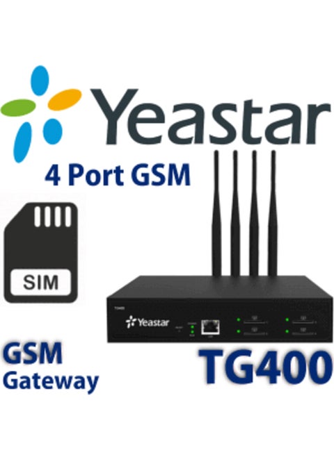 وحدة YEASTAR TG400 بوابة GSM 4SIM