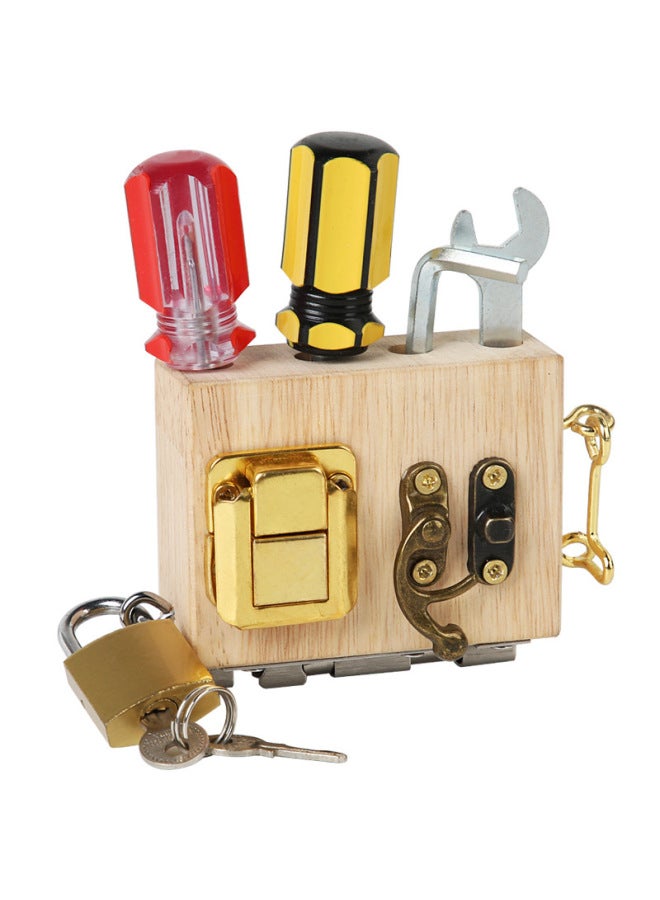 Children's Puzzle Multifunctional House Screw Nut Tool Block Toy Organ Unlock Combination Busy-Color:Screw Tools Busy Fast A  - Image 1