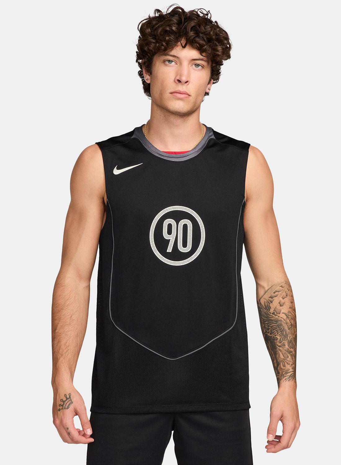 nike black gym top