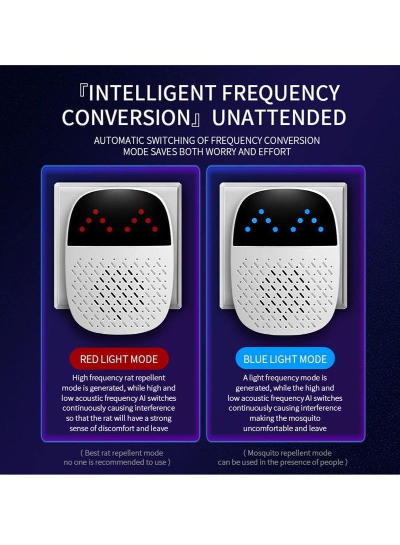 Generic Ultrasonic Pest Repeller Indoor Ultrasonic Repellent for Roach, Rodent Mouse Bugs Mosquito Mice Spider Electronic Plug in Pest Control-Mosquito Repellent Indoors Ultrasonic Repellers 2pcs  - Image 5