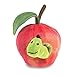 Folkmanis Worm in Apple Finger Puppet Red Green 8 - Image 2