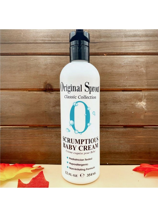 Original Sprout Scrumptious Baby Cream With Zinc For Babies Sensitive Skin 12 Oz. Bottle  - Image 3