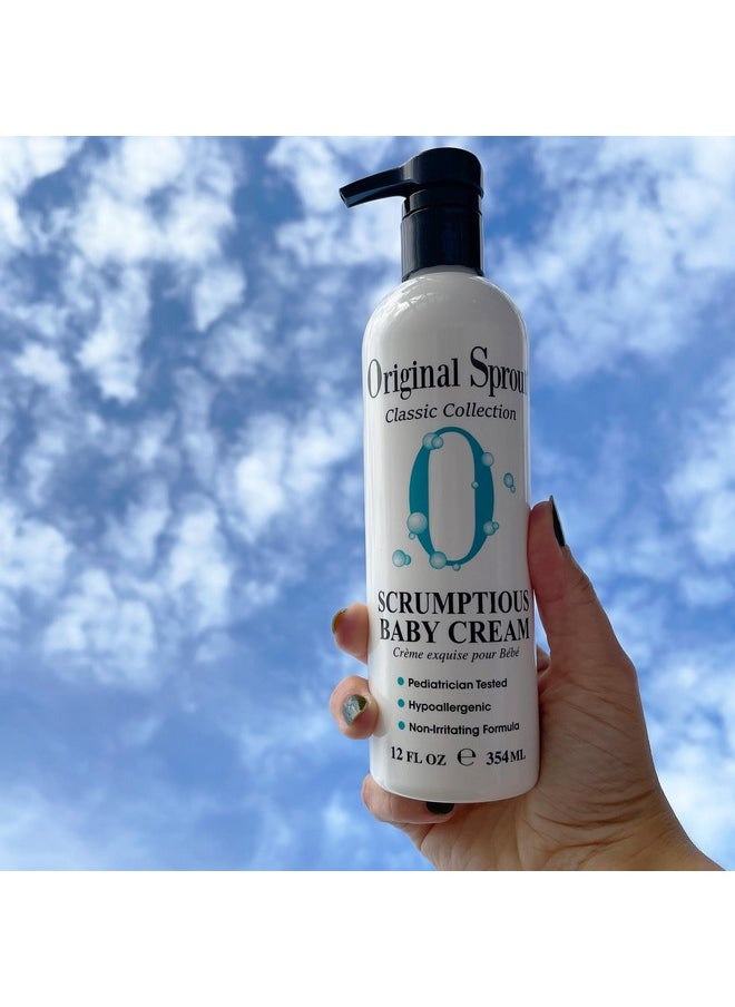 Original Sprout Scrumptious Baby Cream With Zinc For Babies Sensitive Skin 12 Oz. Bottle  - Image 4