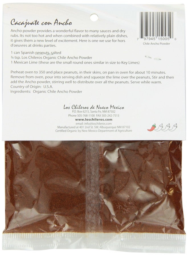 Los Chileros Organic Chile Ancho Powder, 2 Ounce Packages - Image 2