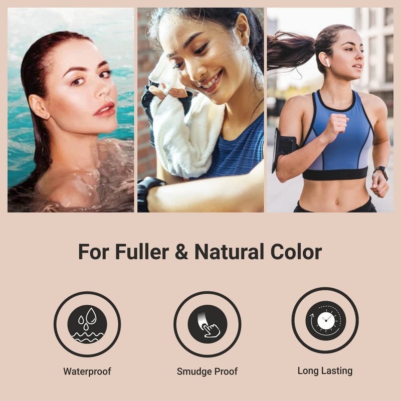 MinaiBrow Dark Brown Tint Kit | Natural Spot Coloring Brow Powder, Water & Smudge Proof Instant Brow Dye, 100% Gray Coverage, 30 Applications, Ammonia &, Vegan, Cruelty Free, Plant-Based - Image 5