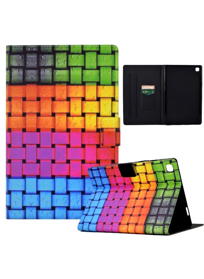 HuHa Case Cover For Samsung Galaxy Tab A 10.1 T510 Coloured Drawing Leather Tablet Case Braided Belt 