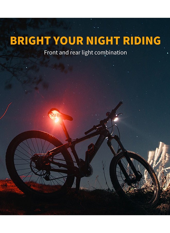 LENND Bike Lights Set Ultra Bright, Bicycle Light Rechargeable with 6 Spot & Flood Beams, IP65 Waterproof Bike Lights for Night Riding, DIY 4X4 + 6X6 Lightning Modes Bike Headlight and Tail Light  - Image 2