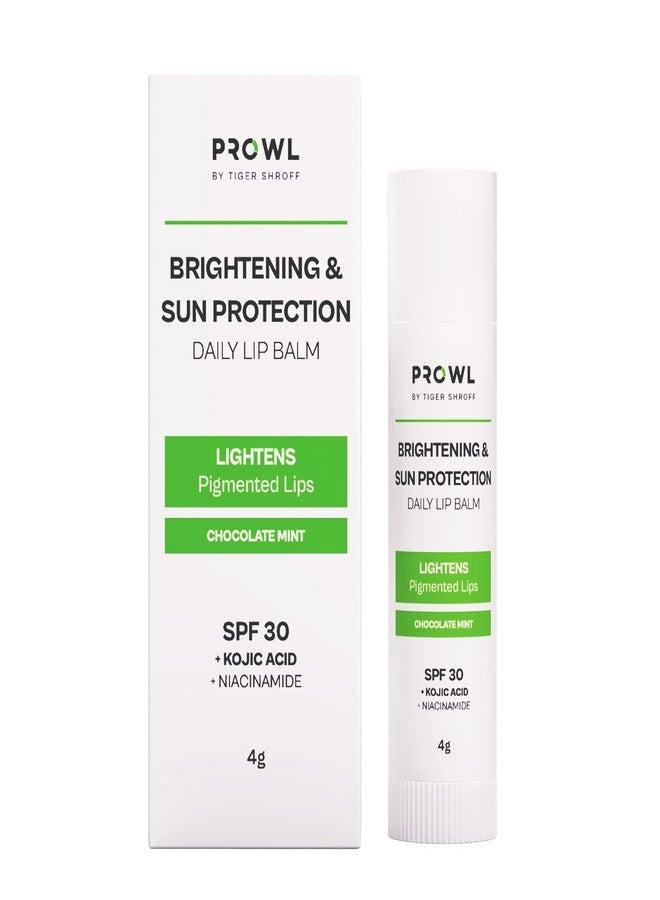 PROWL by Tiger Shroff Brightening & Sun Protection Daily Lip Balm with SPF 30 PA+++ for Dark Pigmented Dry Lips | Hydrating Lipbalm Care for Man | Contains Kojic Acid & Niacinamide, Chocolate Mint, 4g - Image 2