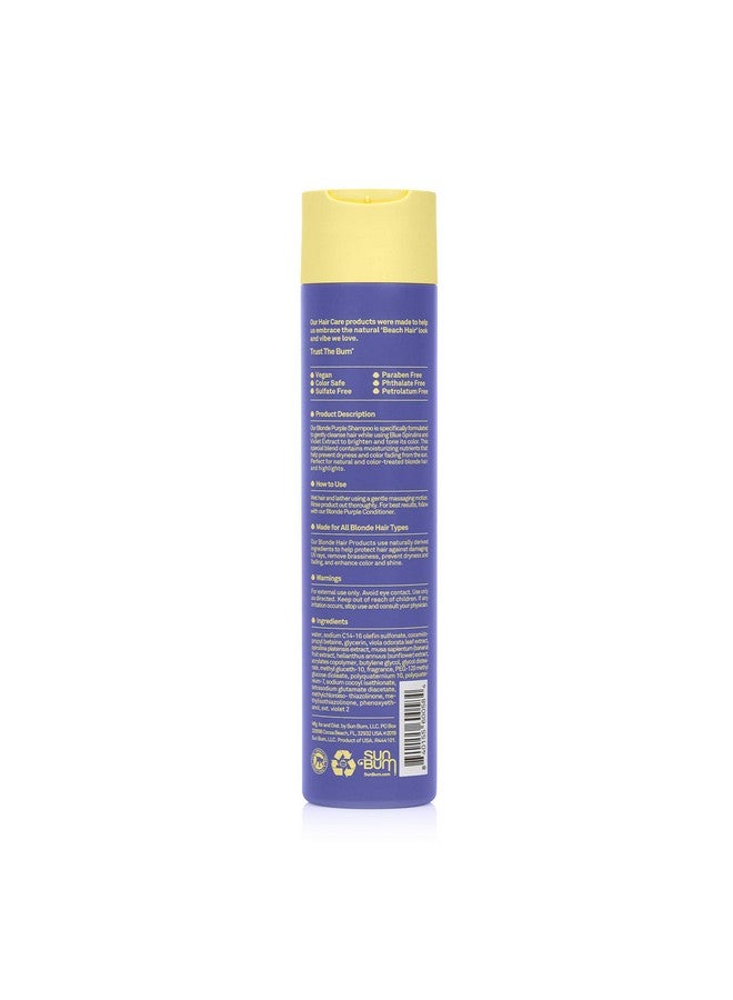 Sun Bum Blonde Shampoo I Uv Protecting And Cruelty Free Color Enhancing And Toning Hair Wash For Blondes I 10 Oz - Image 3