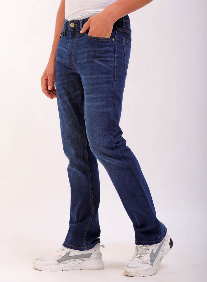The Indian Garage Co Men Bootcut Solid Mid-Rise Stretchable Jeans  - Image 3