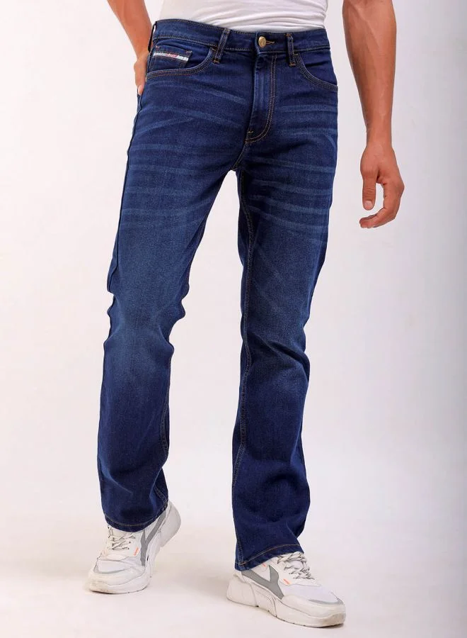 The Indian Garage Co Men Bootcut Solid Mid-Rise Stretchable Jeans
