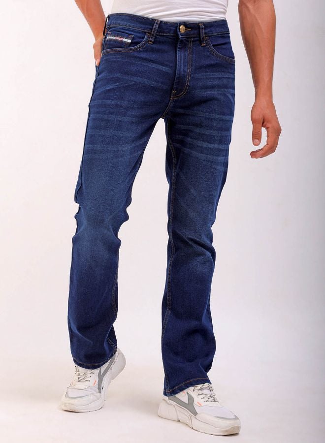 The Indian Garage Co Men Bootcut Solid Mid-Rise Stretchable Jeans  - Image 1
