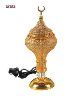 RSG RSG – Elegant Electric Oud Bakhoor Incense Burner Mabkhara Gold – WF-111  - Image 1