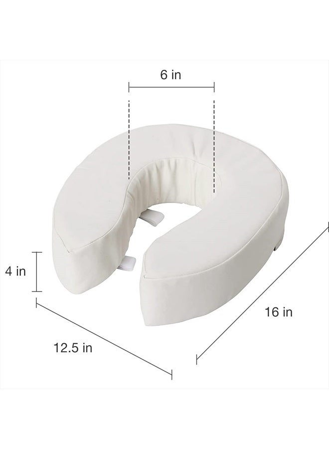 DMI Briggs Healthcare Vinyl Cushion Toilet Seat, 4" - Image 3