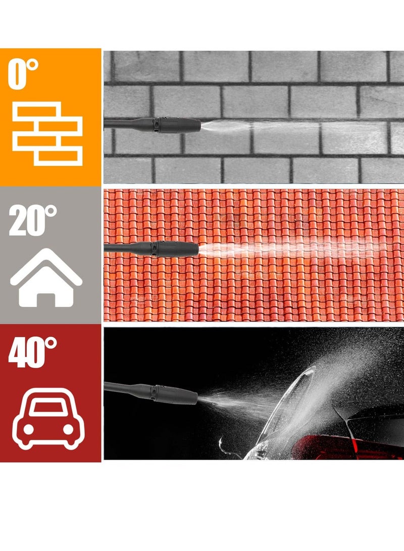 BONAI 3000W Adjustable 400 Bar Pressure Washer with 5.5L/min Flow for Car, Patio, Driveway and Outdoor Cleaning - Image 3