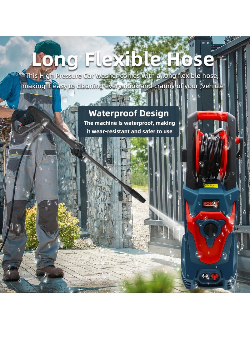BONAI 3000W Adjustable 400 Bar Pressure Washer with 5.5L/min Flow for Car, Patio, Driveway and Outdoor Cleaning - Image 5