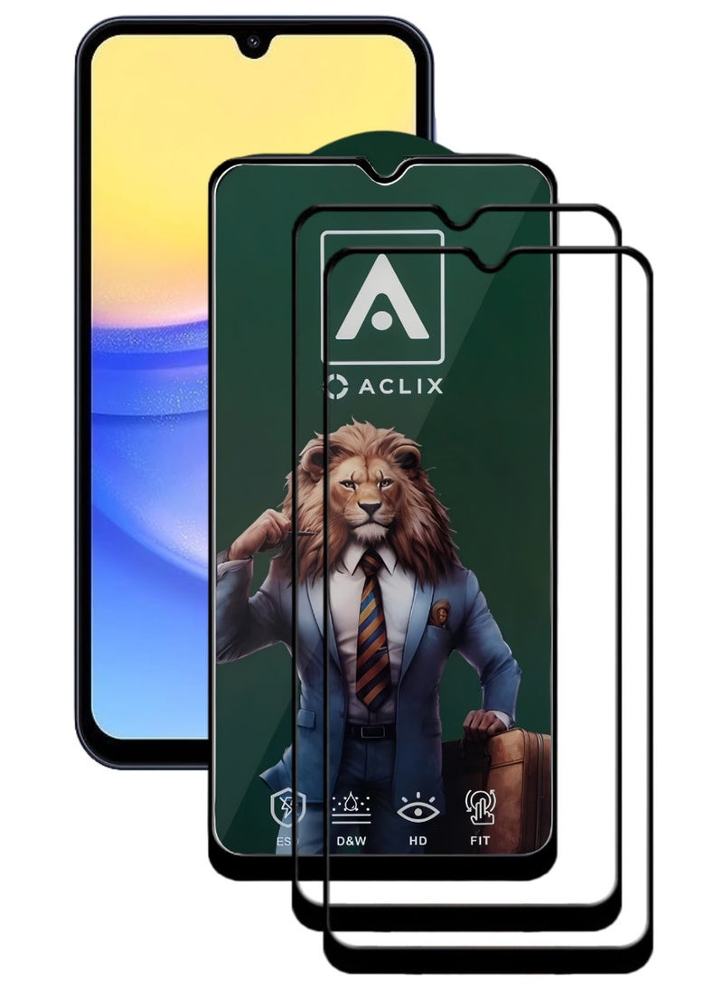 ACLIX 2 Pieces Antistatic ESD Dustproof Premium Quality High Definition Tempered Glass Screen Protector Designed For Samsung Galaxy A16 5G - Image 1