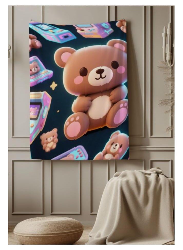 general Children's or student cartoon flannel thin blanket (warm and comfortable, suitable for sleep, games) 100cm*150cm - Image 3