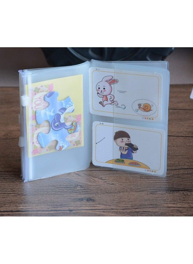 Funcoo Set Of 4 Zipper Pocket Refill Pack Plastic Clear Inserts Pouch For Travelers Notebook (Passport Size) - Image 3