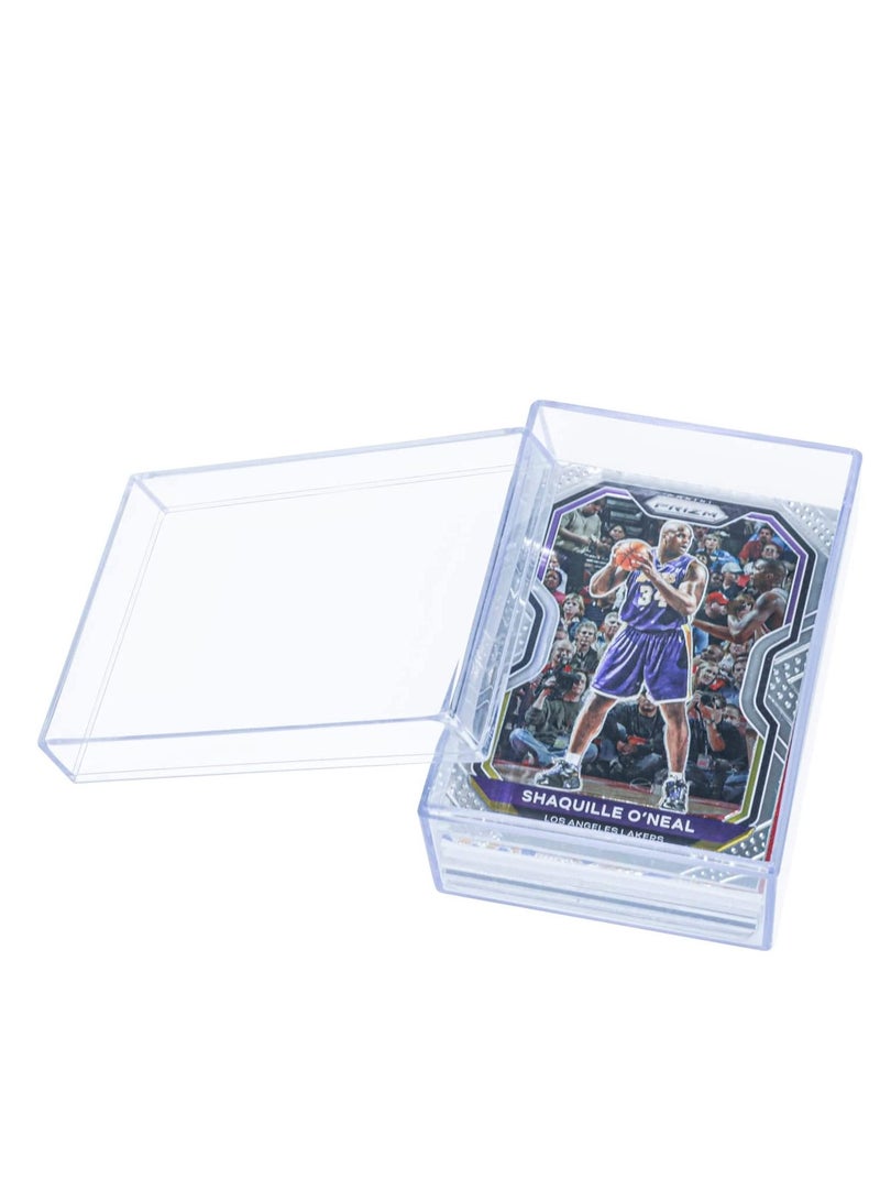 Excefore Playing Card Deck Cases, 4PCs Plastic Empty Boxes Holder, Game Organizer, Clear Case with Snap Closed for Gameing 3.9x2.7x2 inch (Not Included Card) - Image 2