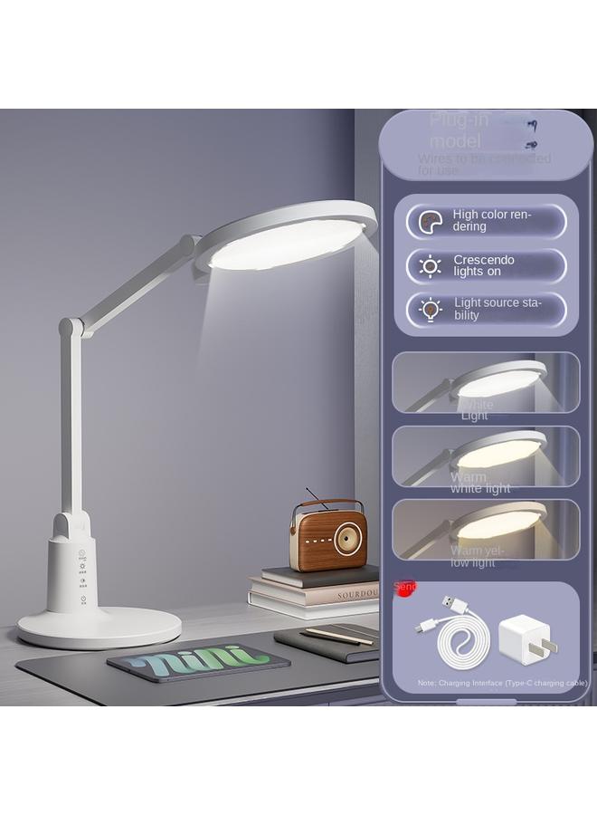 Bluejw New Led Desk Lamp Student Study Lamp Eye Protection Dormitory Folding Bedside Reading Charging Intelligent Timing Night Light - Image 1