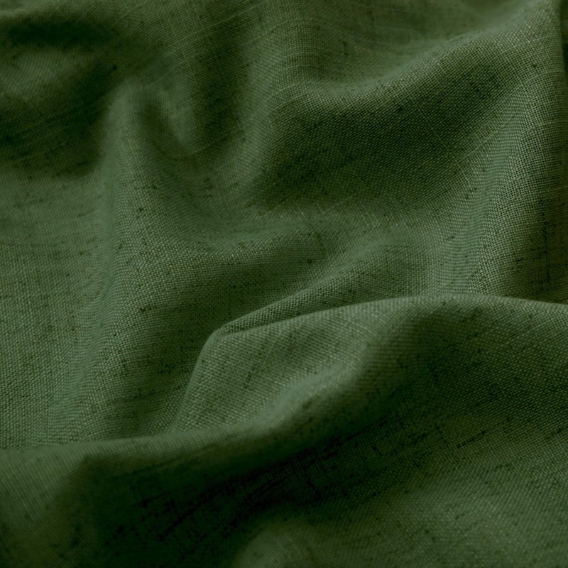 KOUFALL 52x108 Inch Length Bronze Grommet Linen Blend Sheer Curtains for Living Room Olive Green - Image 3