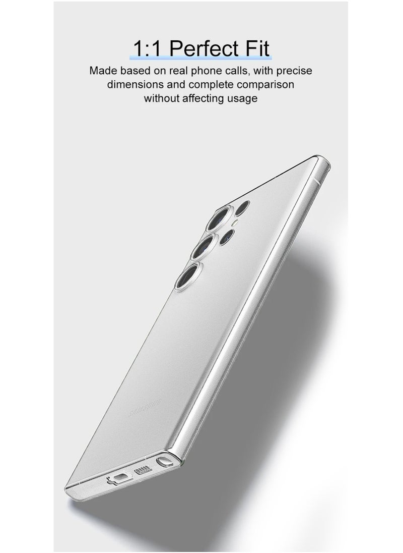 Techie - Ultra Thin Frosted Matte Back Cover Case for Samsung Galaxy S24 Ultra 2024 – Slim, Smooth, Anti-Fingerprint – Frosted White - Image 1