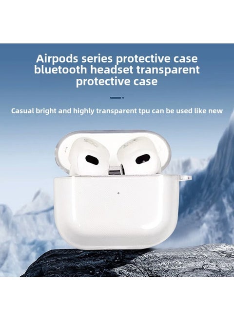 Transparent Tpu Material Suitable For Airpods Protective Case Apple Pro2 Earphone Case 2/3/4/5 Generation Earphone Case Batch-Color:Color Customization Material-Applicable Model:airpods 1/2 Generation