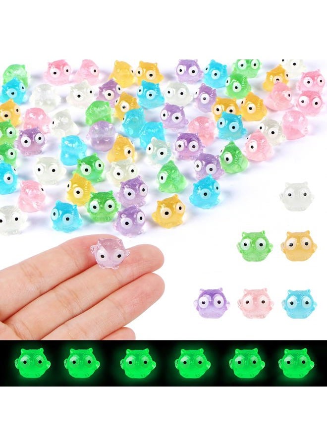 HOMICO 60 PCS Mini Owls for Crafts Dollhouse Fairy Garden Decor Miniature Figurines Owl Decor for Car Tiny Resin Animals for Micro Landscape Plant Pots - Image 1